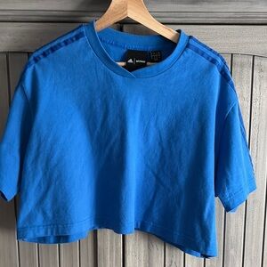 Adidas IVY PARK Blue Cropped T-Shirt
